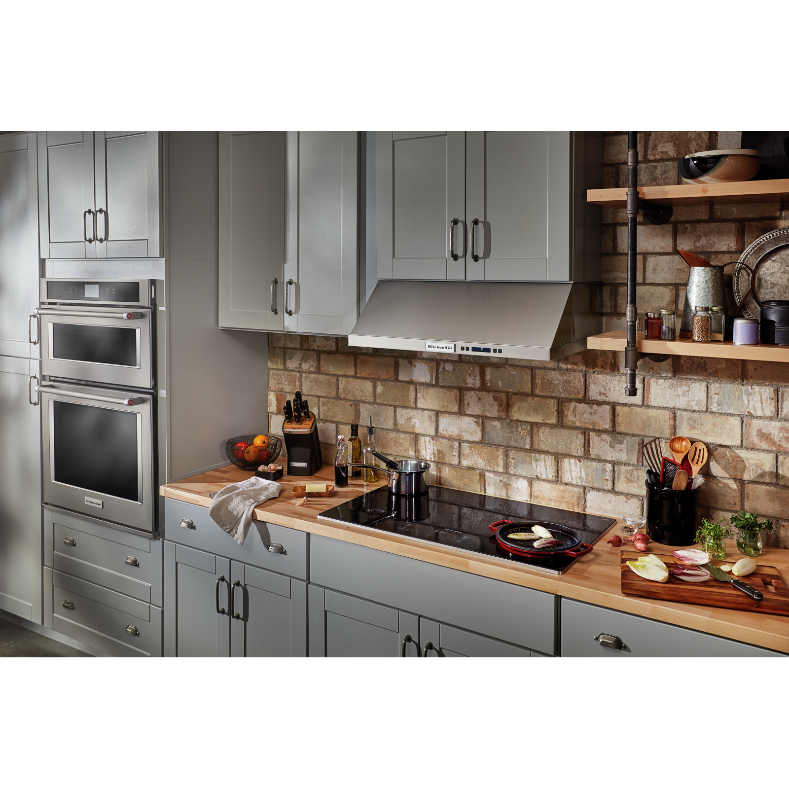 KitchenAid - 34.4 inch wide Electric Cooktop in Stainless - KCES956KSS