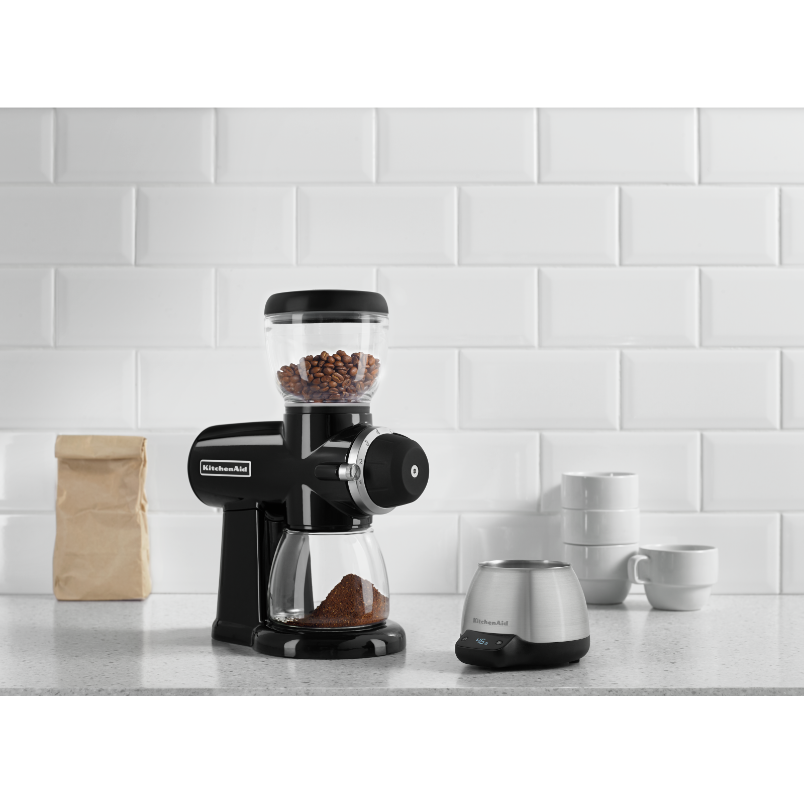 KitchenAid - Countertop Coffee Grinder in Black - KCG0702OB