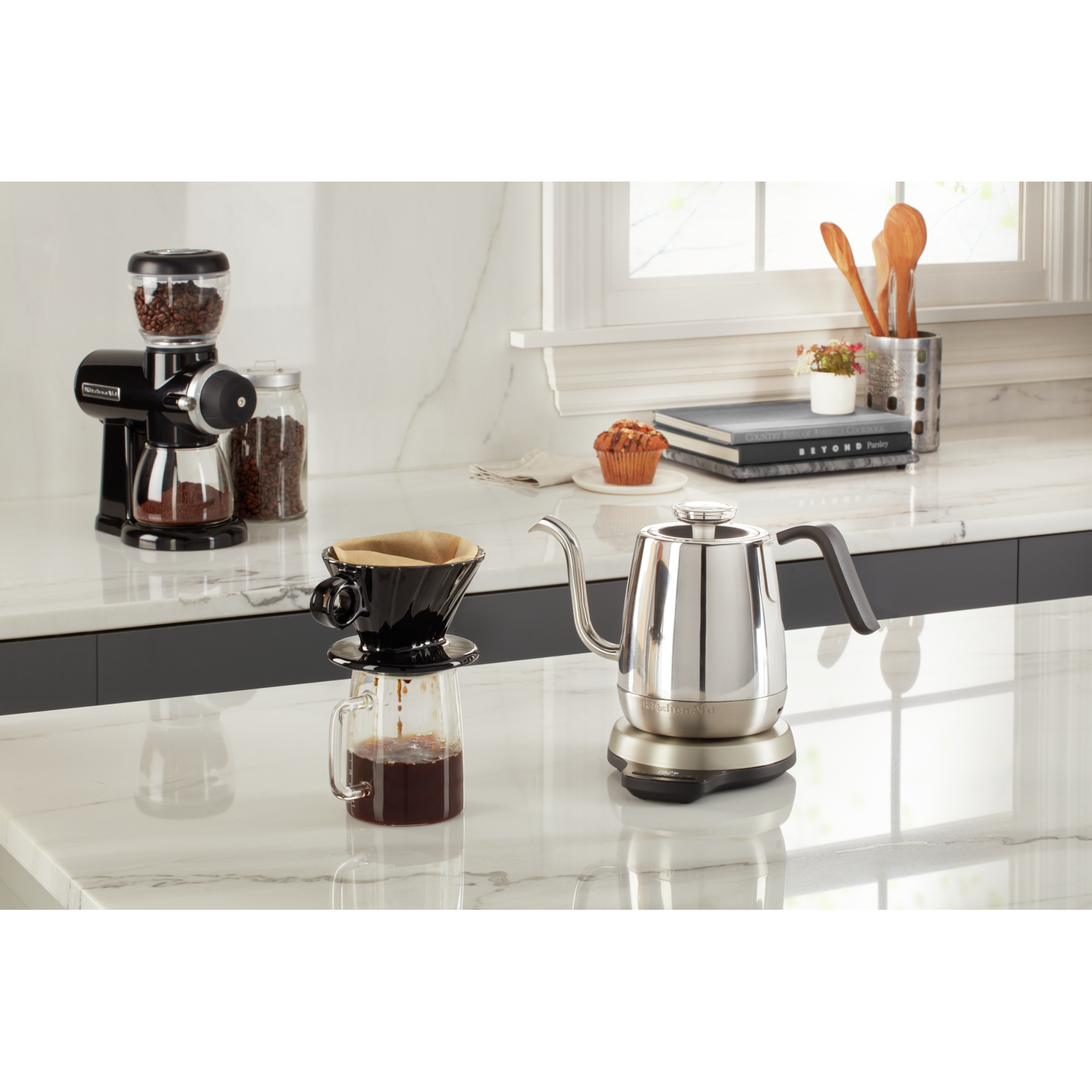 KitchenAid - Countertop Coffee Grinder in Black - KCG0702OB