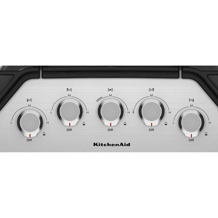 KitchenAid - 30 inch wide Gas Cooktop in Stainless Steel - KCGS350ESS