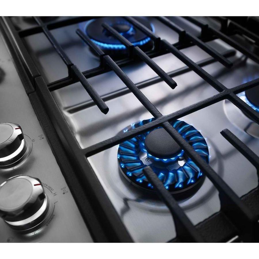 KitchenAid - 36 inch wide Gas Cooktop in Stainless Steel - KCGS956ESS