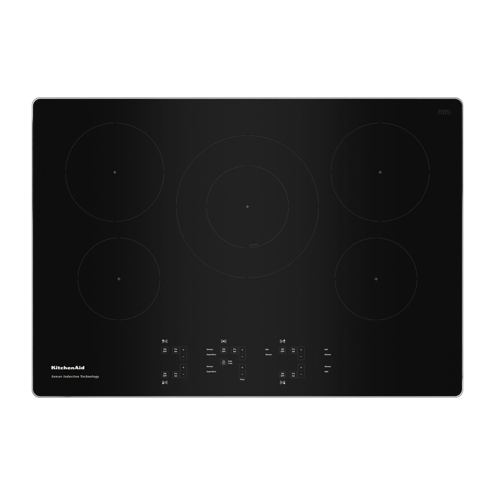 KitchenAid - 31.1875 inch wide Induction Cooktop in Stainless - KCIG550JSS