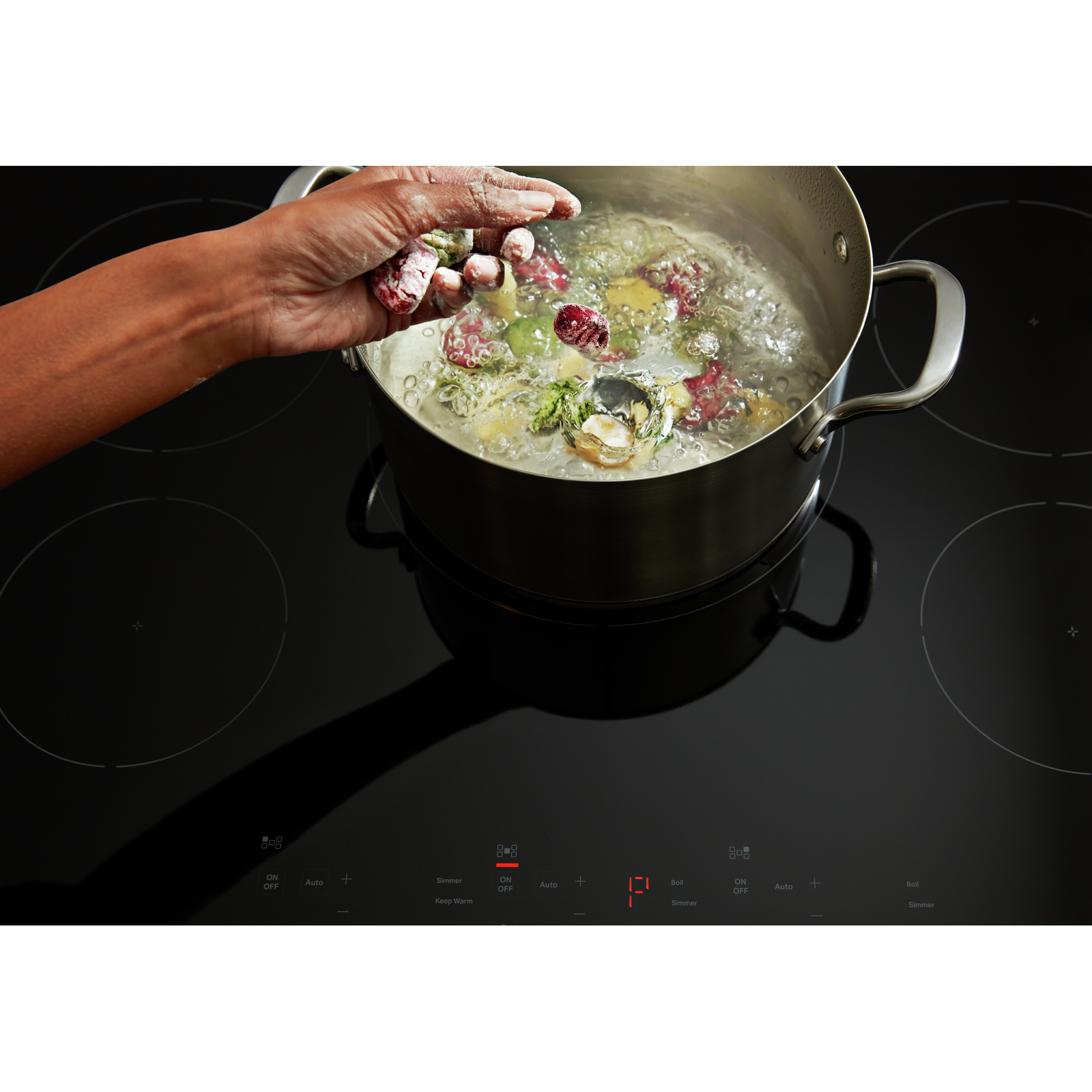 KitchenAid - 31.1875 inch wide Induction Cooktop in Stainless - KCIG550JSS