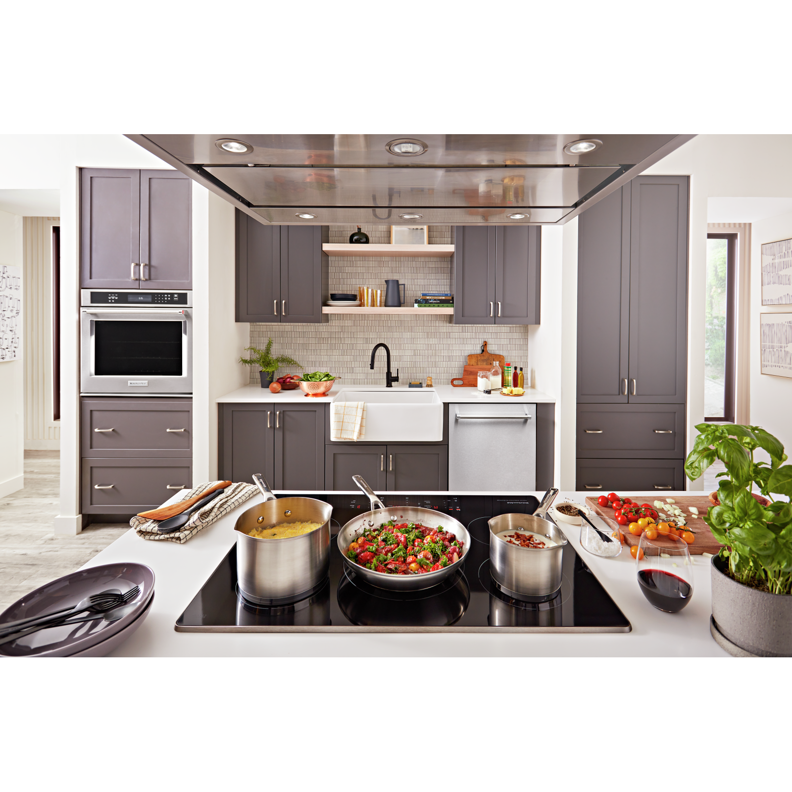 KitchenAid - 31.1875 inch wide Induction Cooktop in Stainless - KCIG550JSS