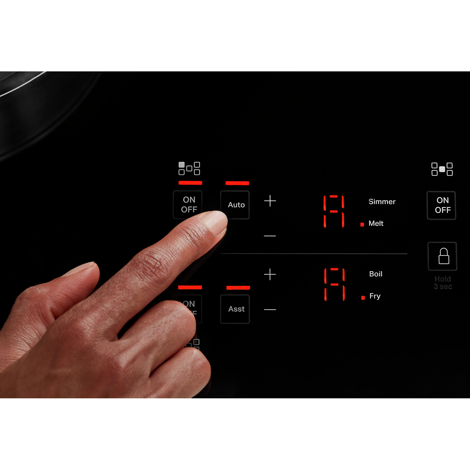 KitchenAid - 35.5625 inch wide Induction Cooktop in Black - KCIG556JBL