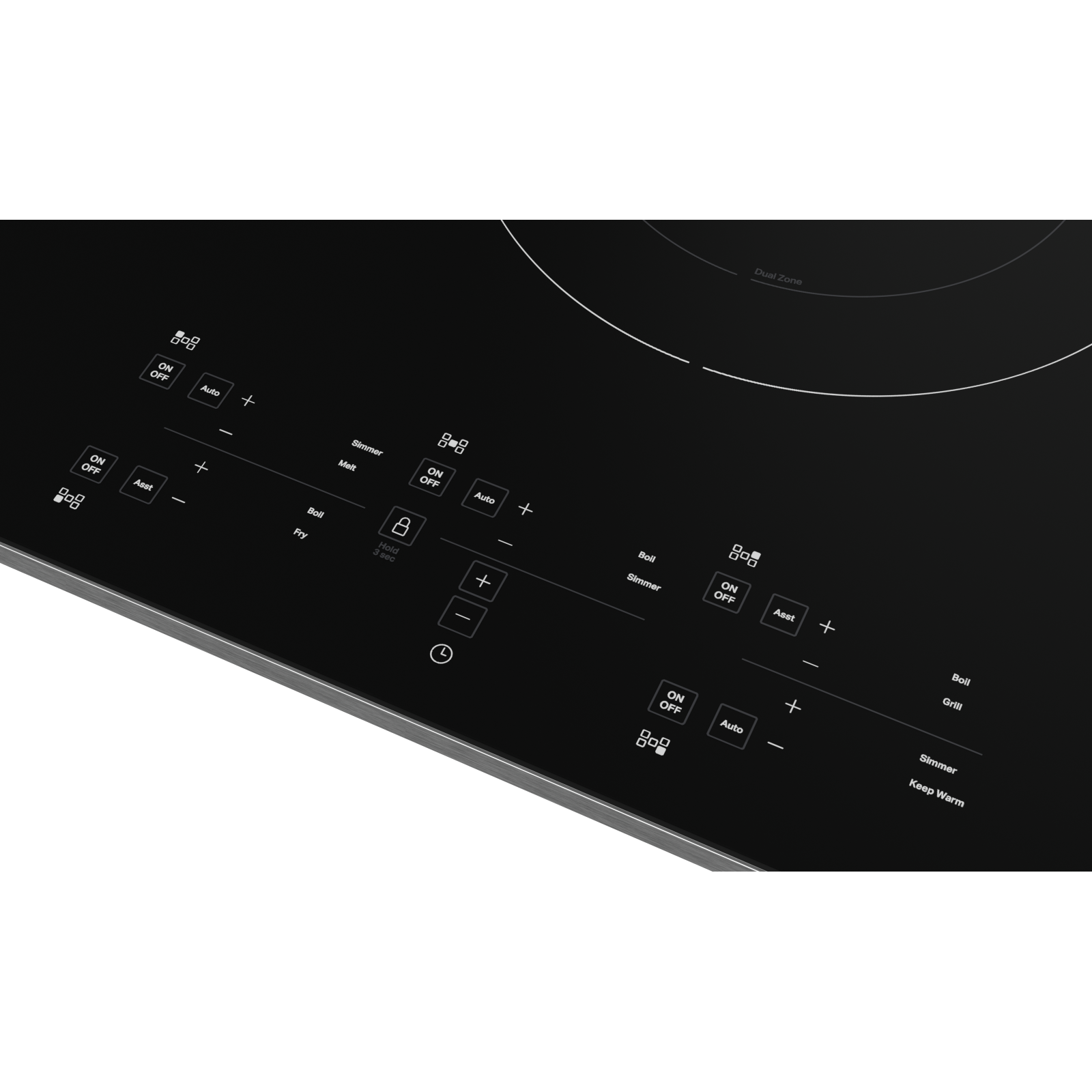 KitchenAid - 36.6875 inch wide Induction Cooktop in Stainless - KCIG556JSS
