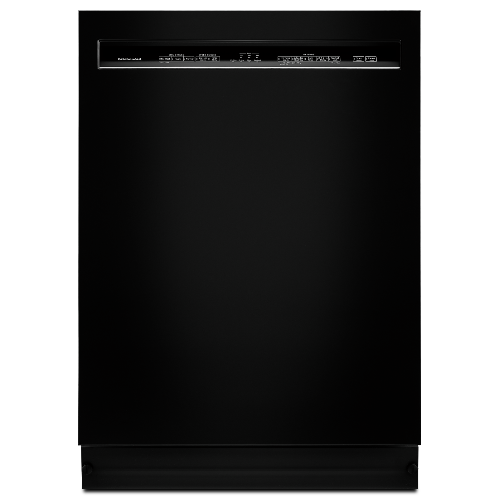 KitchenAid - 46 dBA Built In Dishwasher in Black - KDFE104HBL