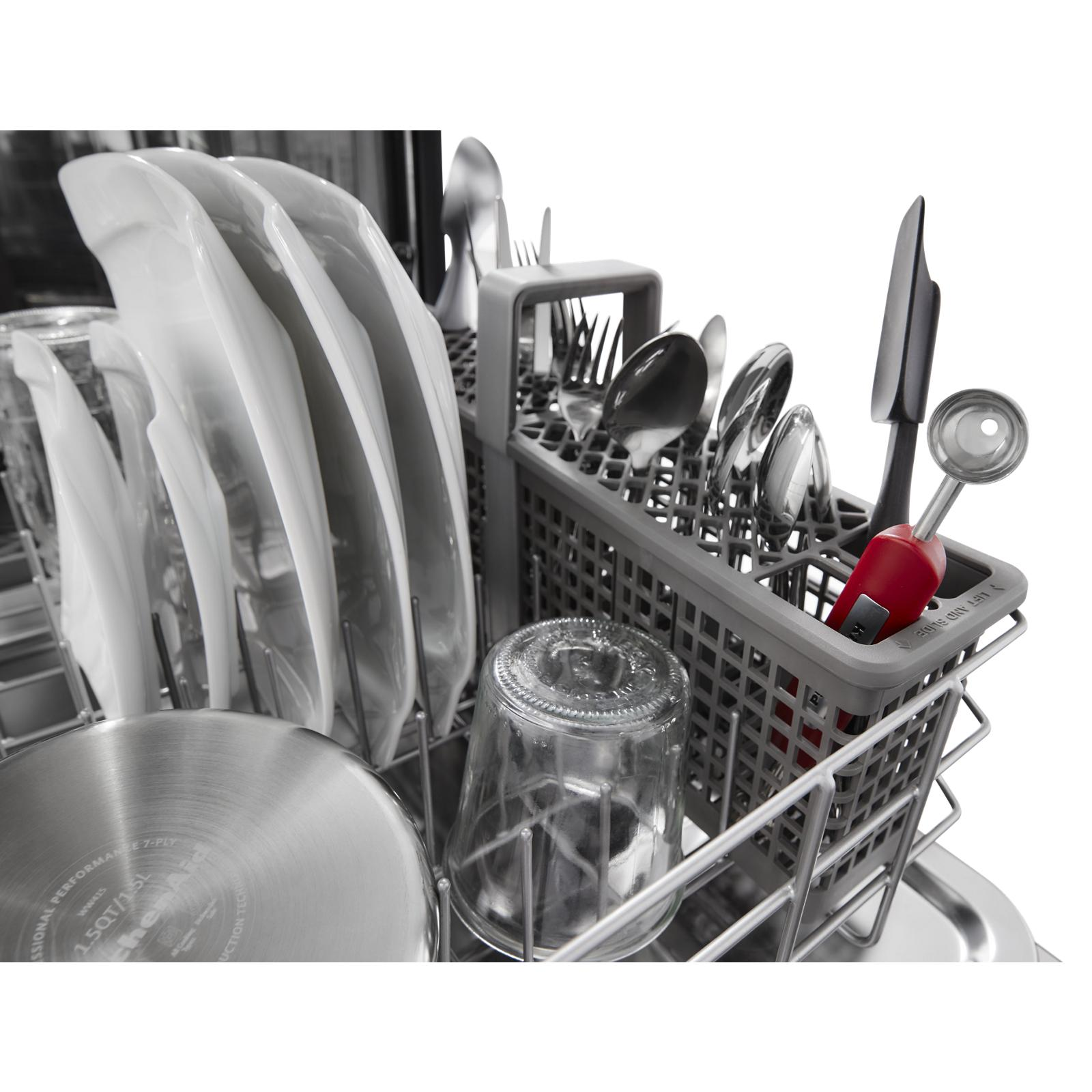 KitchenAid - 46 dBA Built In Dishwasher in Black - KDFE104HBL