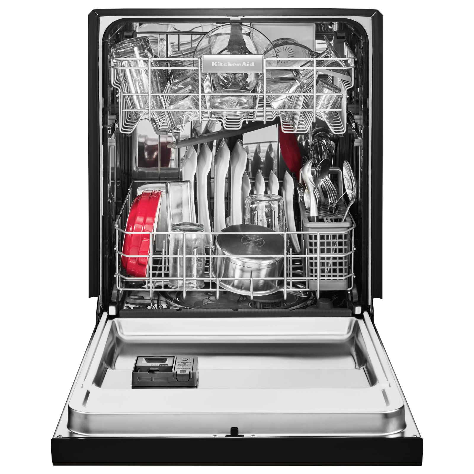 KitchenAid - 46 dBA Built In Dishwasher in Black Stainless - KDFE104HBS