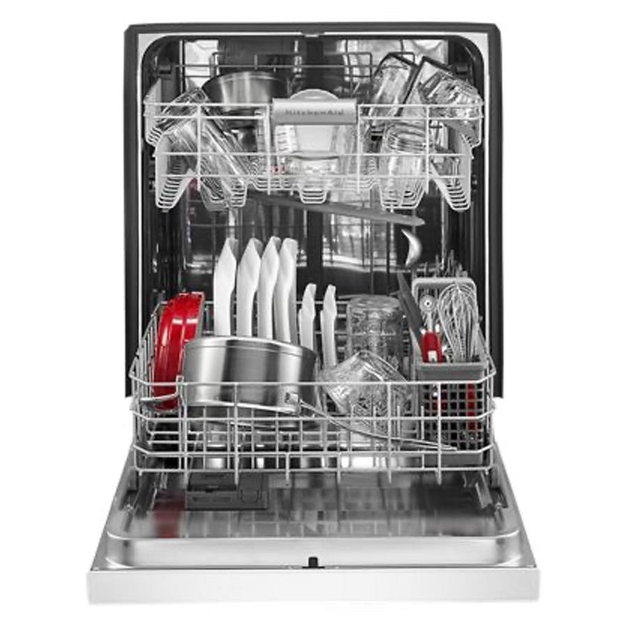 KitchenAid - 46 dBA Built In Dishwasher in White - KDFE104HWH