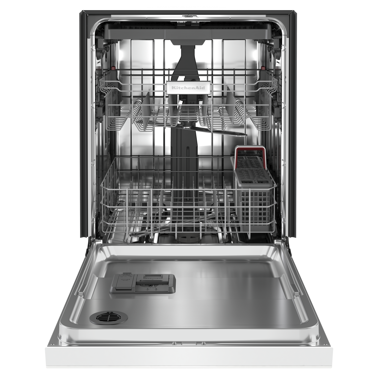 KitchenAid - 39 dBA Built In Dishwasher in White - KDFE204KWH