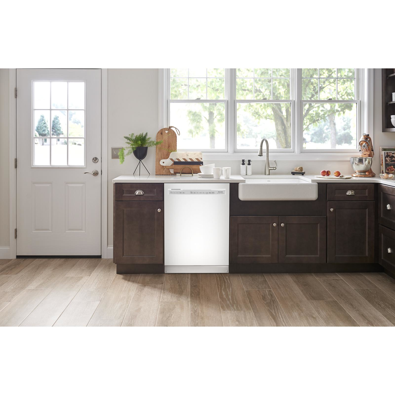 KitchenAid - 39 dBA Built In Dishwasher in White - KDFE204KWH