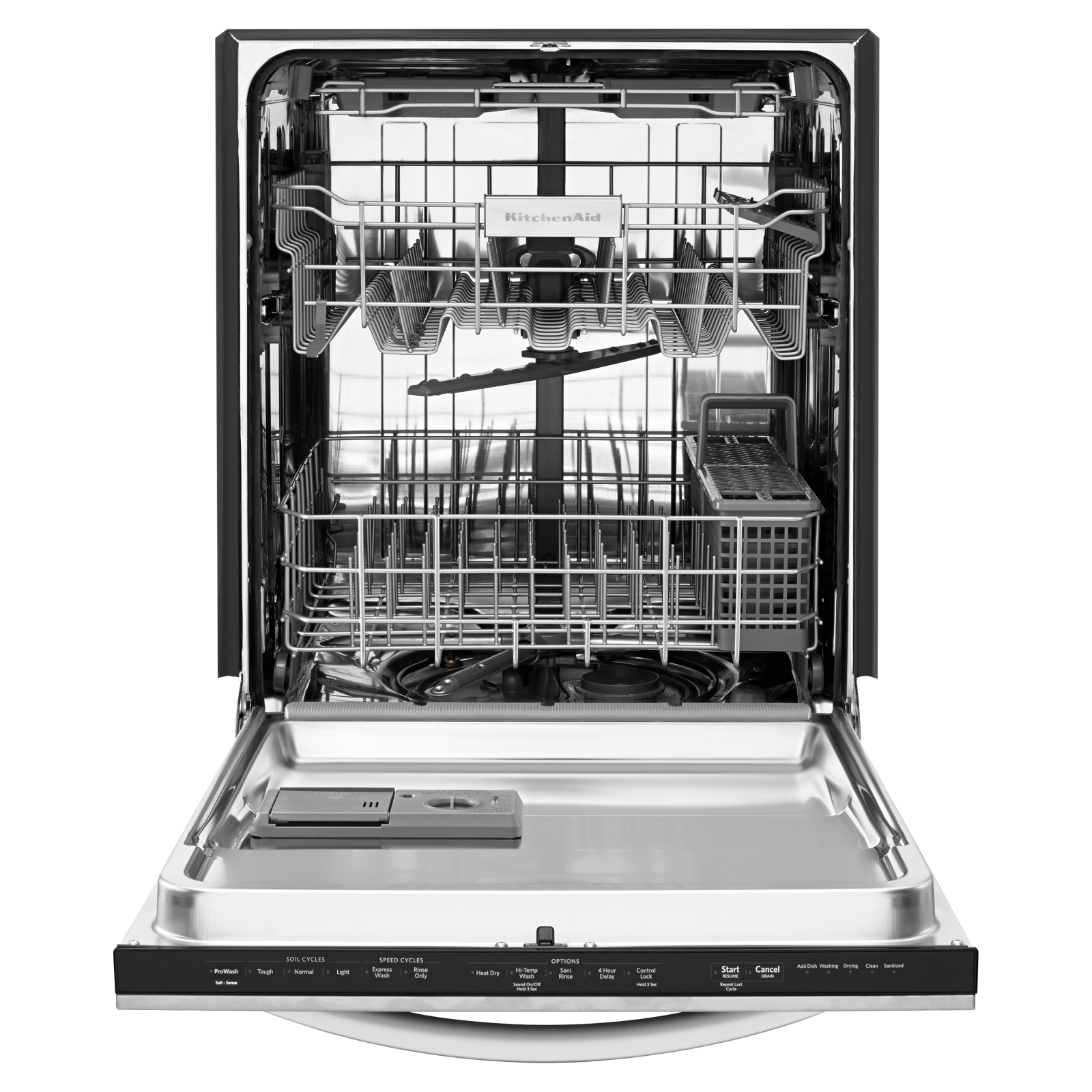 KitchenAid - 45 dBA Built In Dishwasher in Stainless - KDTE204DSS
