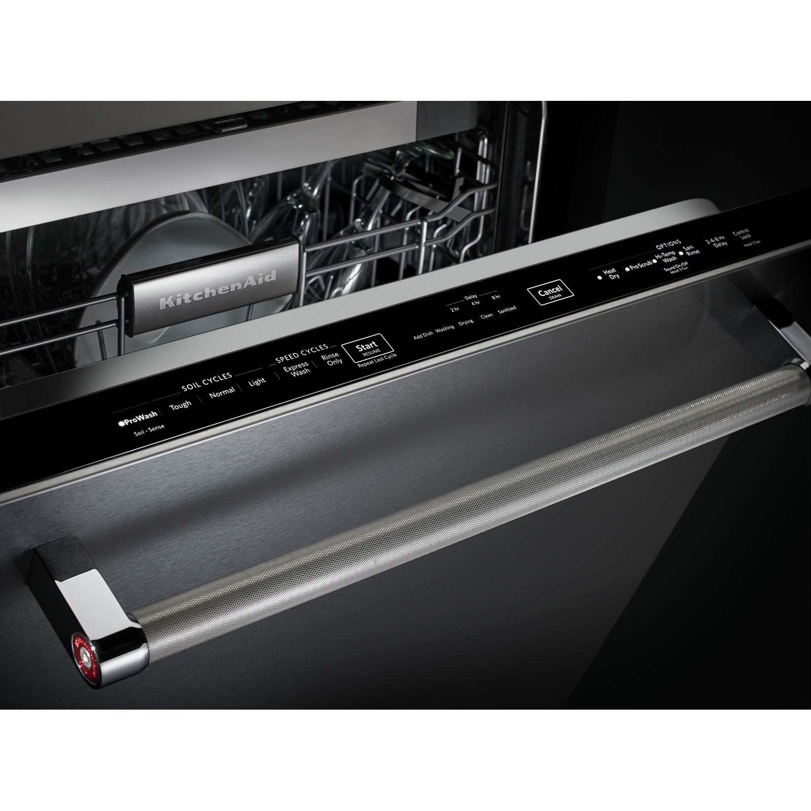 KitchenAid - 46 dBA Built In Dishwasher in Stainless - KDTE204ESS