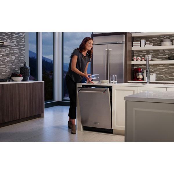 KitchenAid - 44 dBA Built In Dishwasher in Stainless - KDTM354ESS
