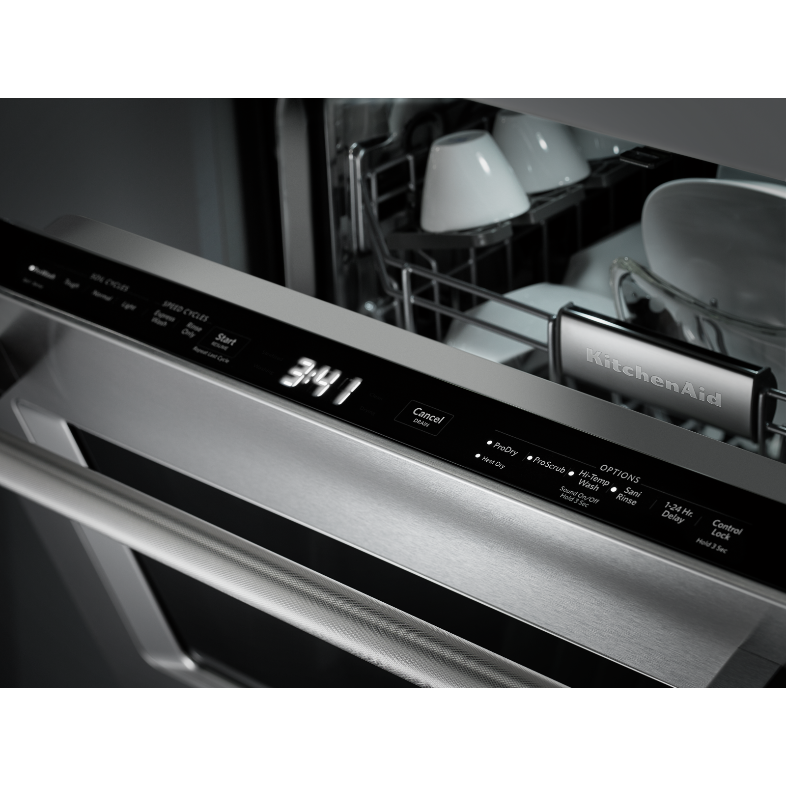 KitchenAid - 44 dBA Built In Dishwasher in Stainless - KDTM384ESS