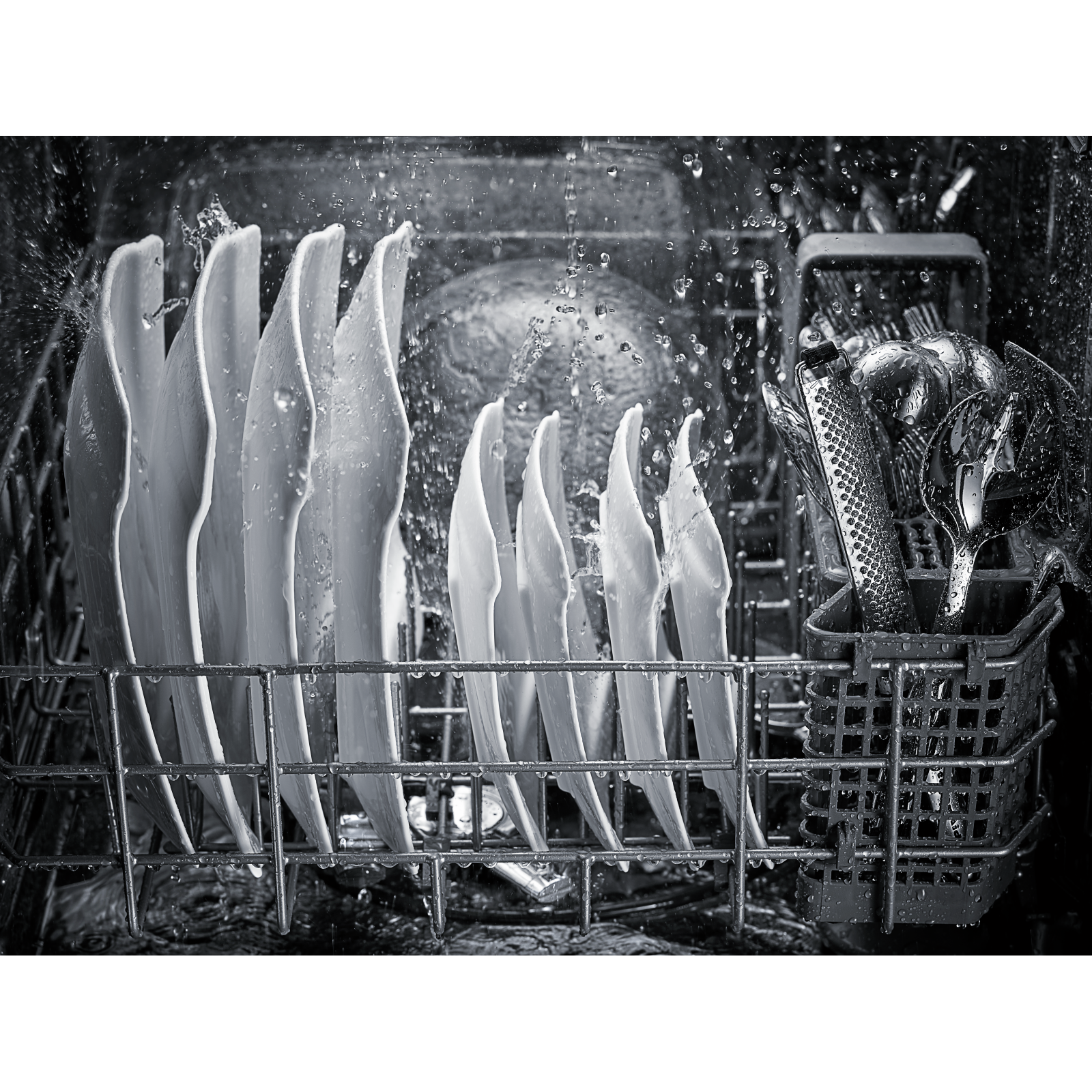 KitchenAid - 44 dBA Built In Dishwasher in Black - KDTM404EBL