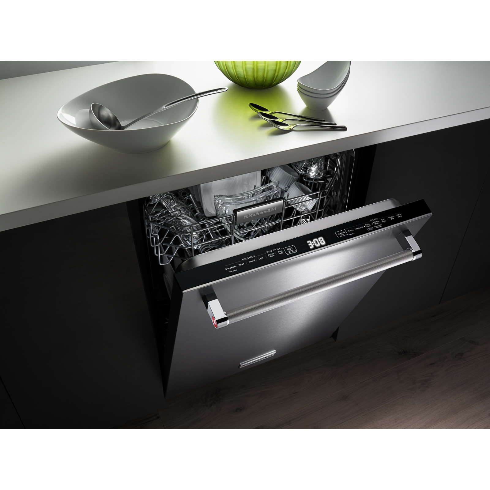 KitchenAid - 44 dBA Built In Dishwasher in Stainless - KDTM704ESS