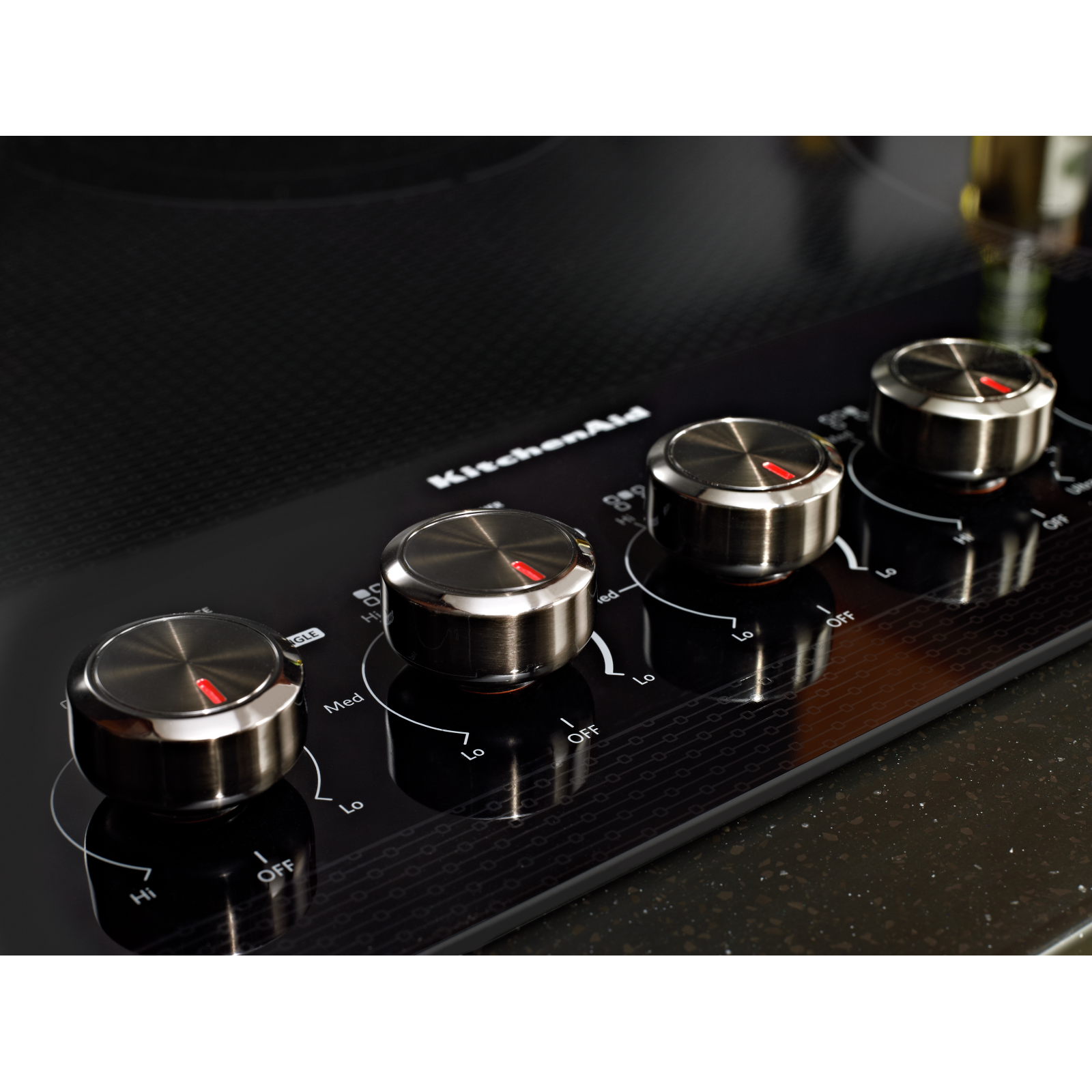 KitchenAid - 36.3125 Inch Electric Cooktop in Black - KECC664BBL