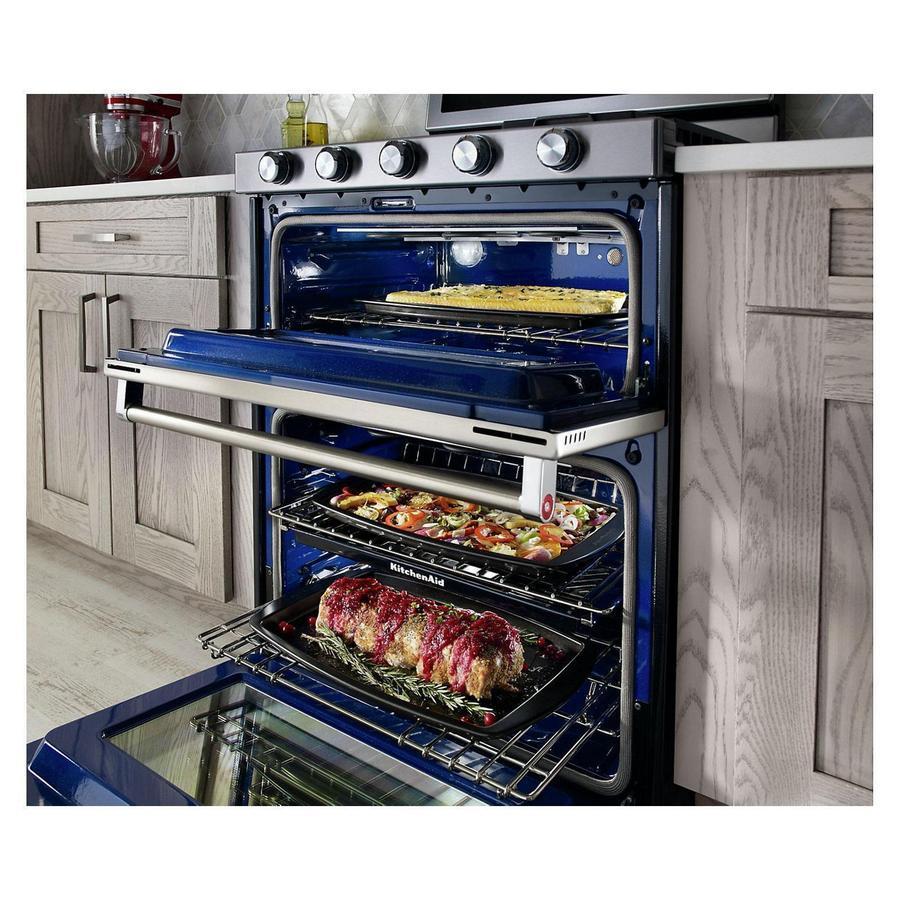 KitchenAid - 6 cu. ft Gas Range in Stainless - KFGD500ESS