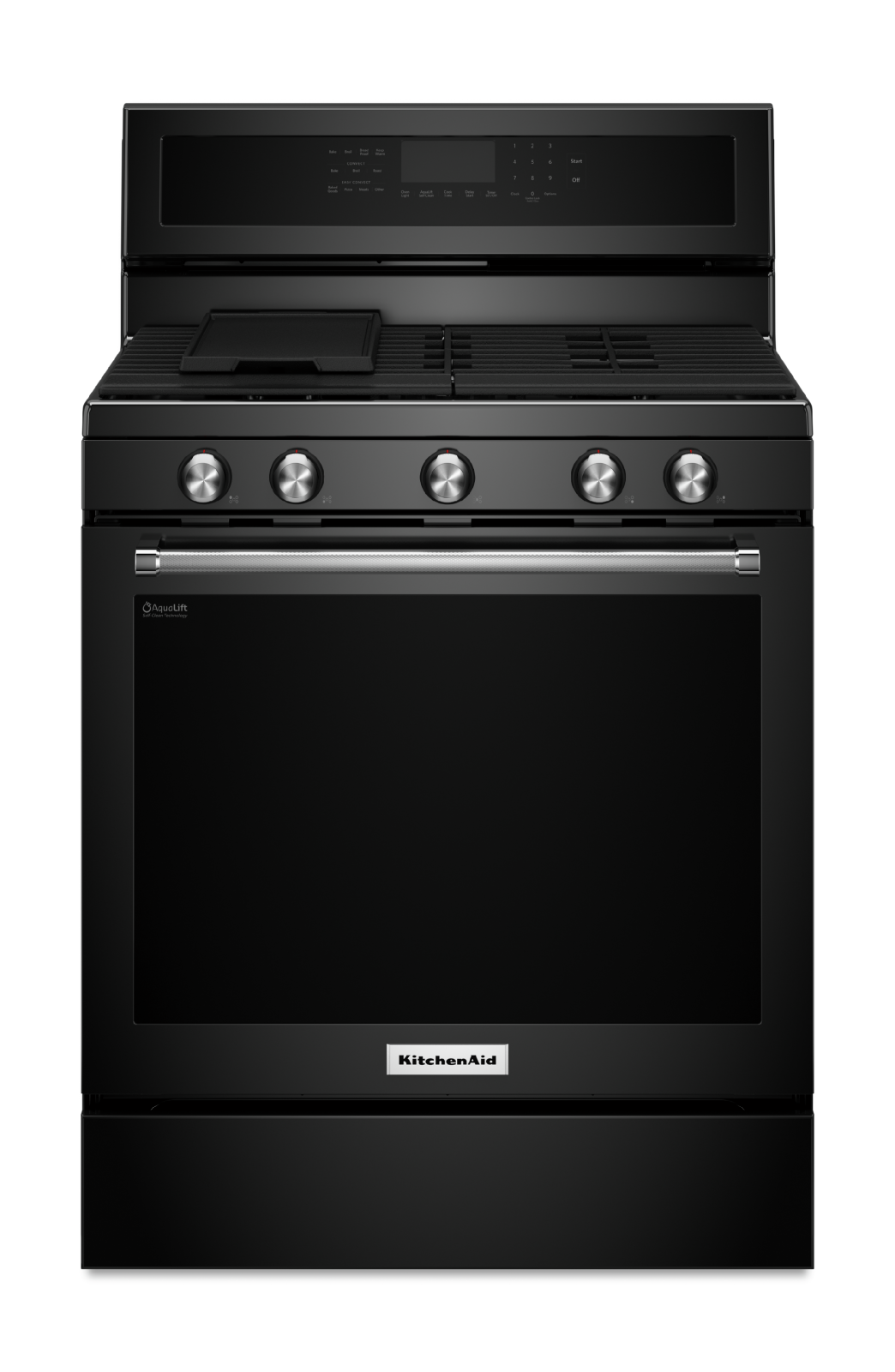 KitchenAid 5.8 cu. ft Gas Range in Black KFGG500EBL