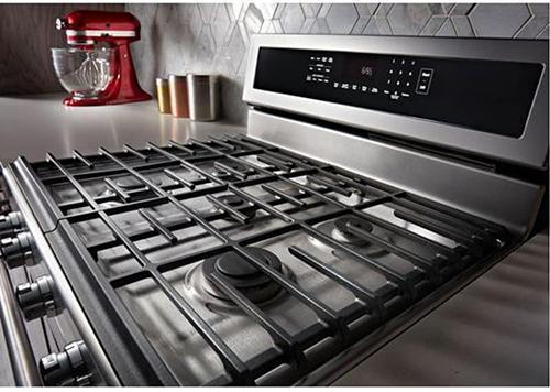 KitchenAid - 5.8 cu. ft Gas Range in Stainless - KFGG500ESS