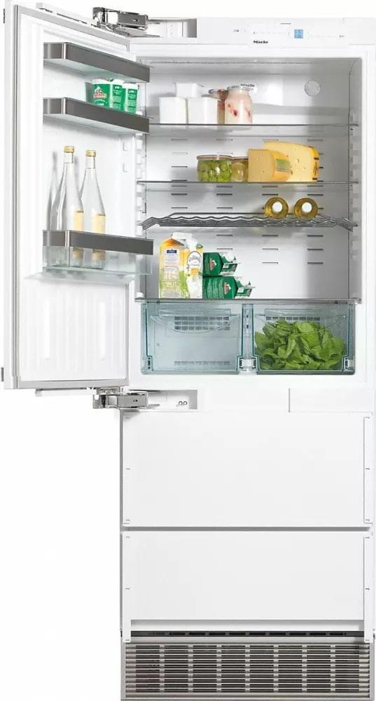 Miele - 29.875 Inch 14.1 cu. ft Bottom Mount Refrigerator in Panel Ready - KFN9855 IDE LI