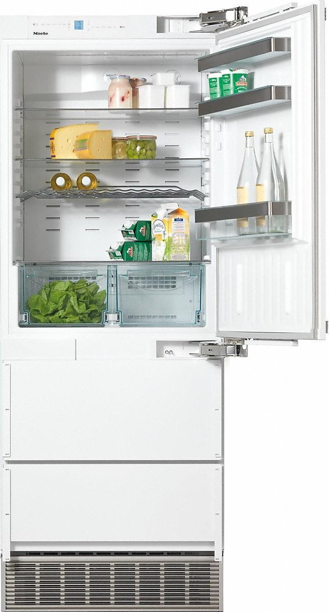Miele - 29.875 Inch 14.1 cu. ft Bottom Mount Refrigerator in Panel Ready - KFN9855 IDE RE
