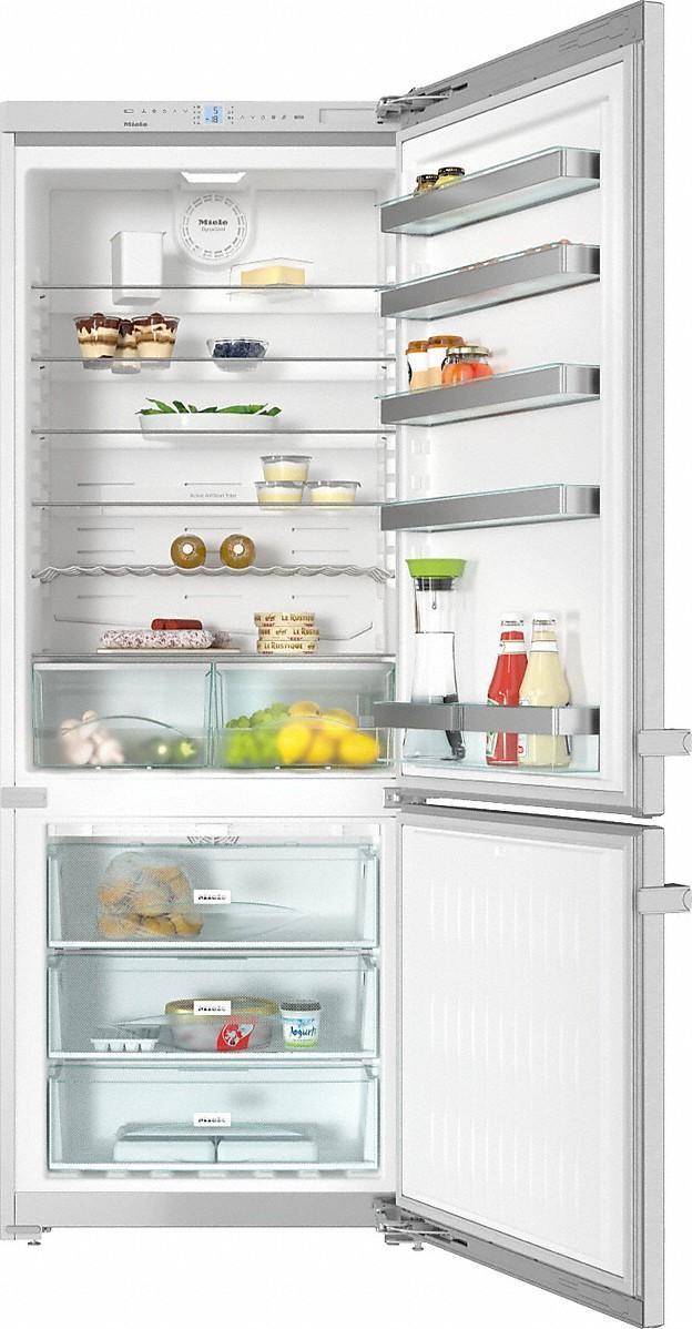 Miele - 29.625 Inch 16 cu. ft Bottom Mount Refrigerator in Stainless - KFN 15943 D