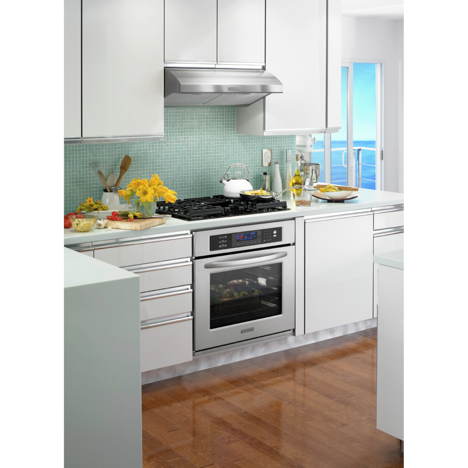 KitchenAid - 30.1875 Inch Gas Cooktop in Black - KGCC506RBL