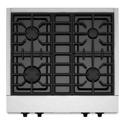 KitchenAid - 29.9375 Inch Gas Cooktop in Stainless - KGCU407VSS