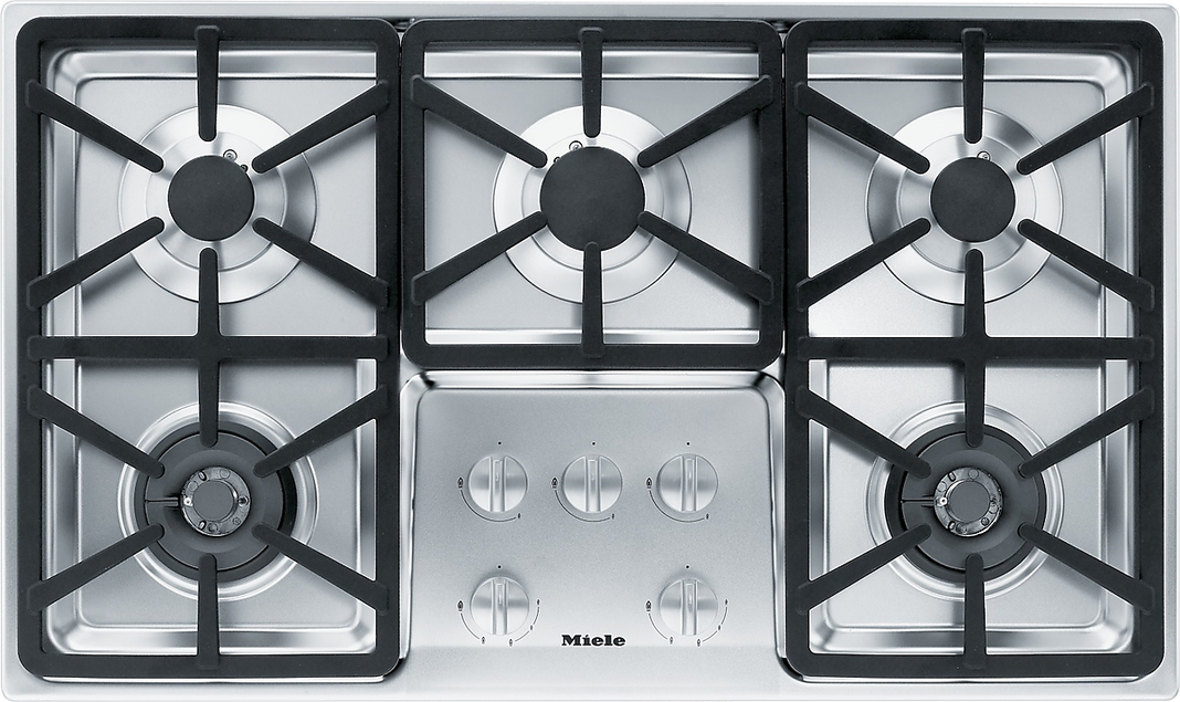 Miele - 36 inch wide Gas Cooktop in Stainless - KM3474 G