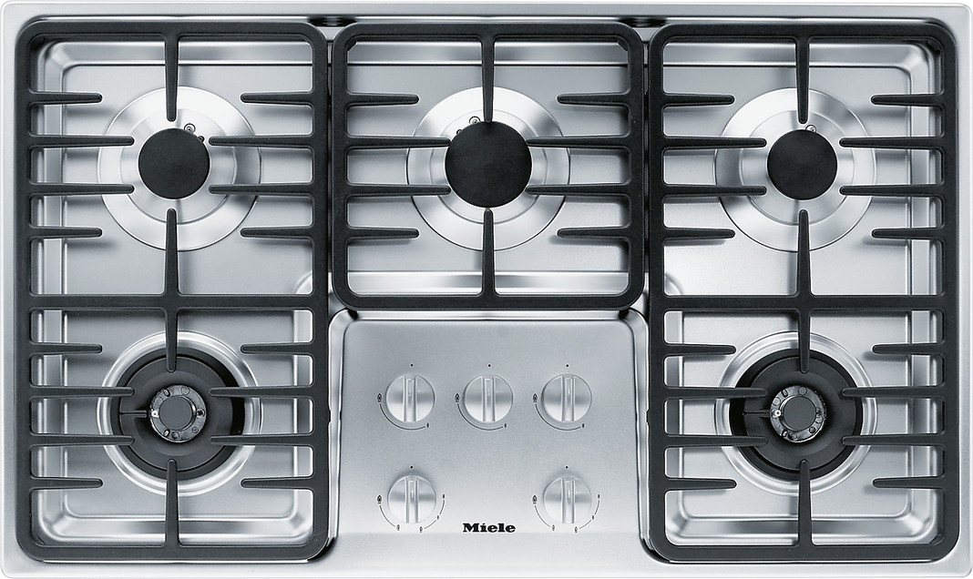 Miele - 36 inch wide Gas Cooktop in Stainless - KM3475 G