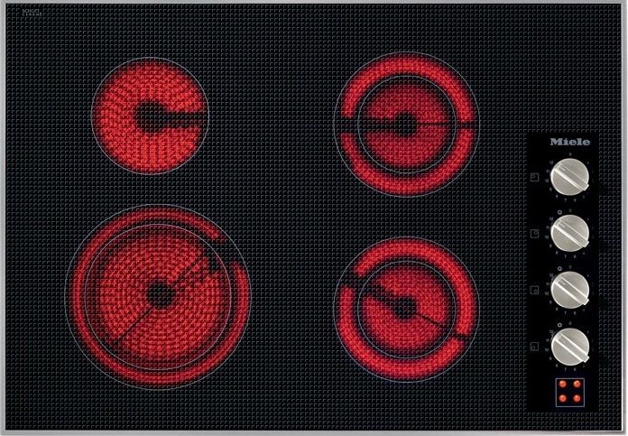 Miele - 30.625 inch wide Electric Cooktop in Stainless - KM5624