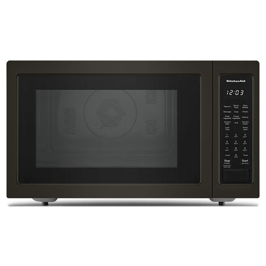 KitchenAid - 1.5 cu. Ft Counter top Microwave in Black Stainless - KMCC5015GBS