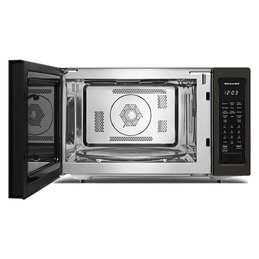KitchenAid - 1.5 cu. Ft Counter top Microwave in Black Stainless - KMCC5015GBS