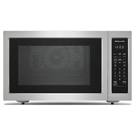KitchenAid - 1.5 cu. Ft Counter top Microwave in Stainless Steel - KMCC5015GSS