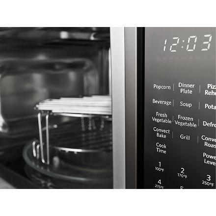 KitchenAid - 1.5 cu. Ft Counter top Microwave in Stainless Steel - KMCC5015GSS