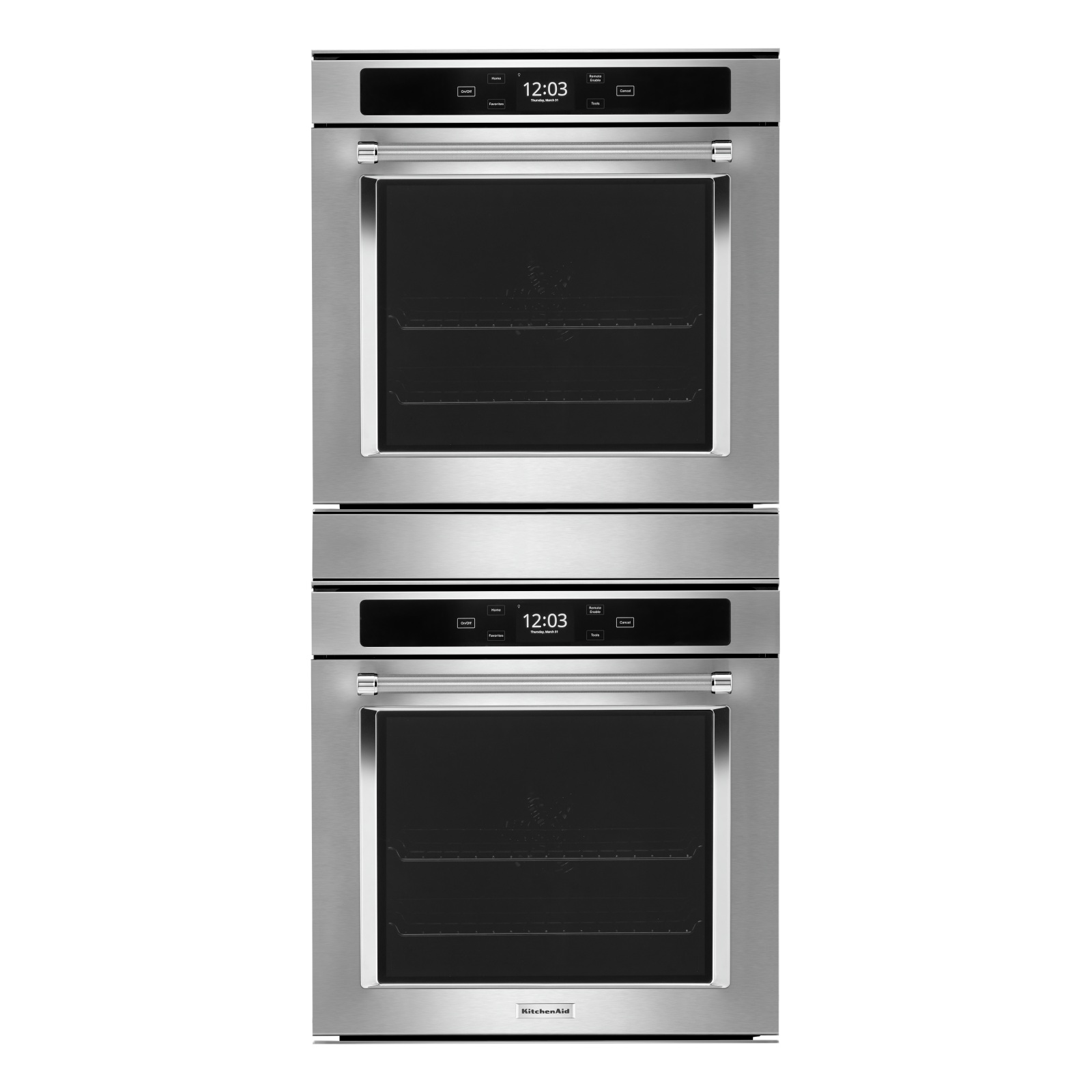 KitchenAid - 5.8 cu. ft Double Wall Oven in Stainless - KODC504PPS