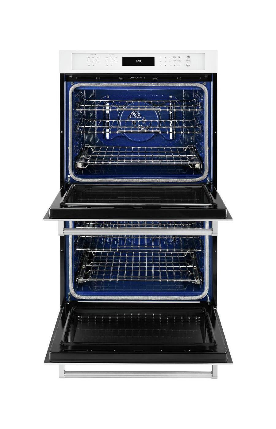 KitchenAid - 8.6 cu. ft Double Wall Oven in White - KODE507EWH