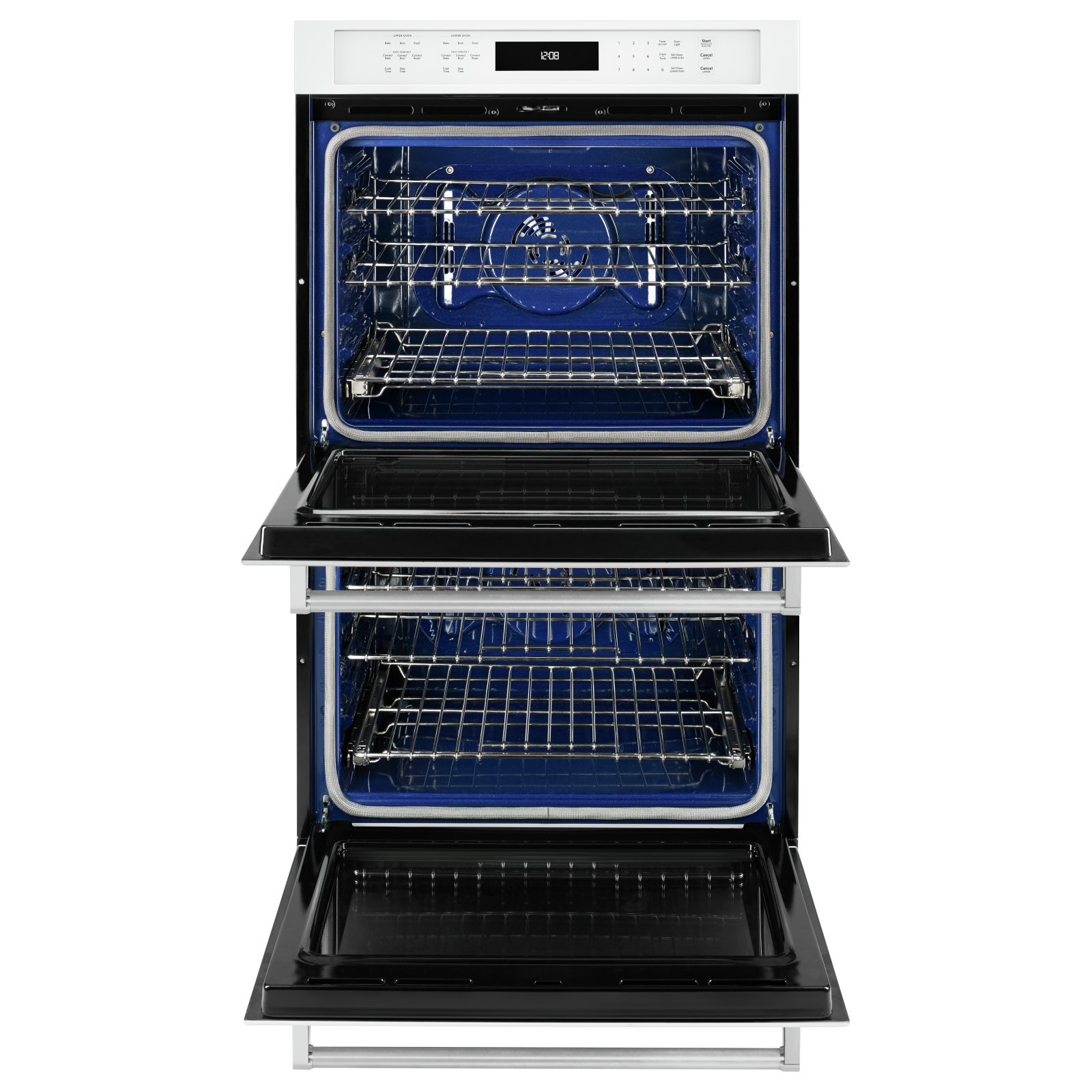 KitchenAid - 8.6 cu. ft Double Wall Oven in White - KODE507EWH