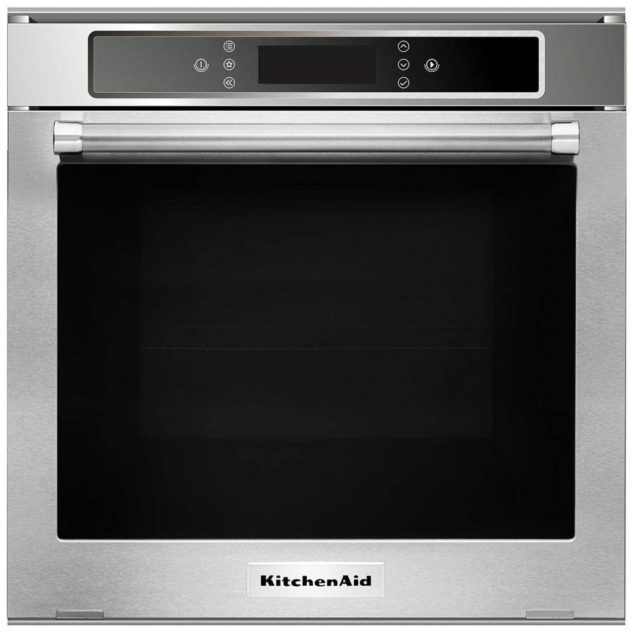 KitchenAid - 2.6 cu. ft Single Wall Oven in Stainless - KOSC104FSS