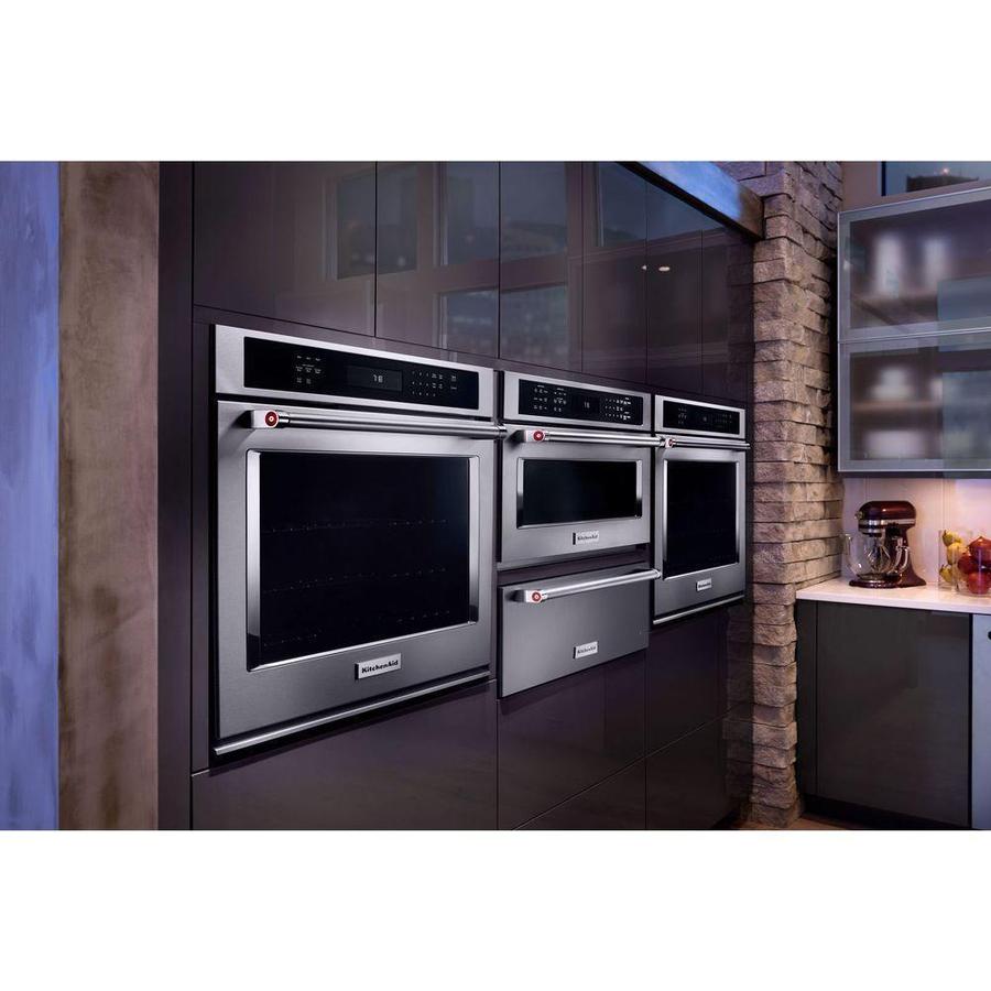 KitchenAid - 4.3 cu. ft Single Wall Oven in Stainless - KOSE507ESS