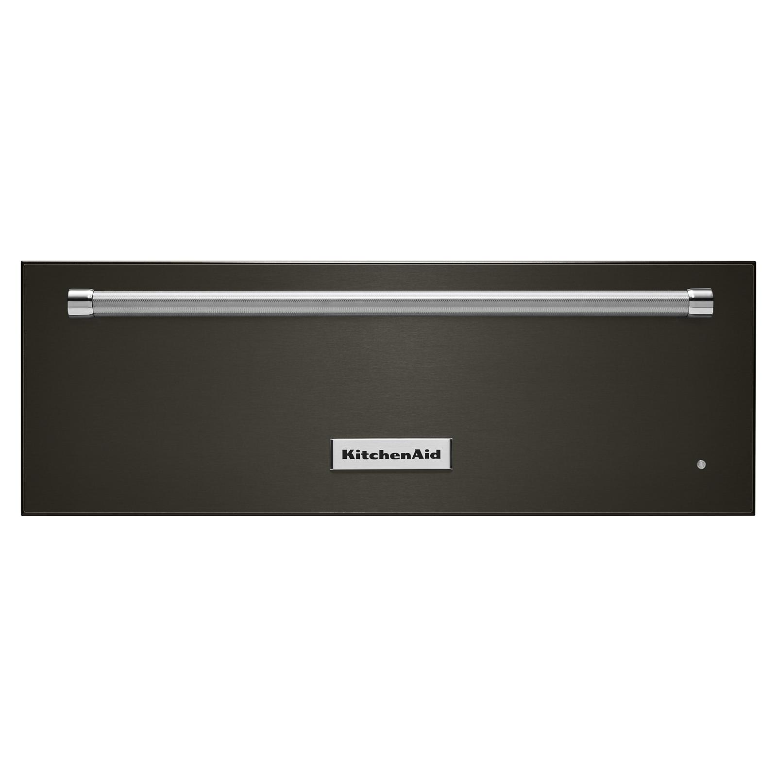 KitchenAid - cu. ft Warming Drawer Wall Oven in Black Stainless - KOWT107EBS