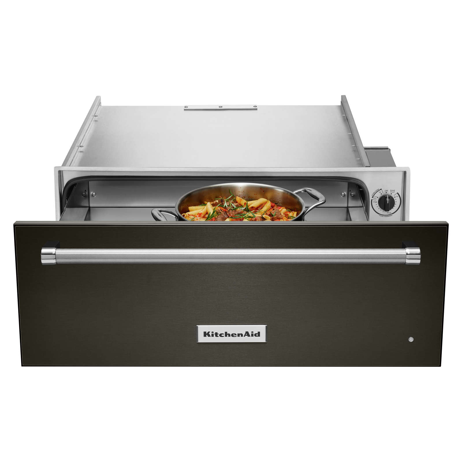 KitchenAid - cu. ft Warming Drawer Wall Oven in Black Stainless - KOWT107EBS