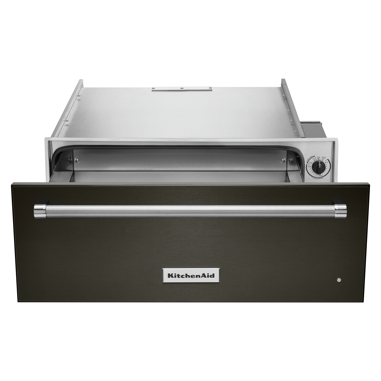 KitchenAid - cu. ft Warming Drawer Wall Oven in Black Stainless - KOWT107EBS