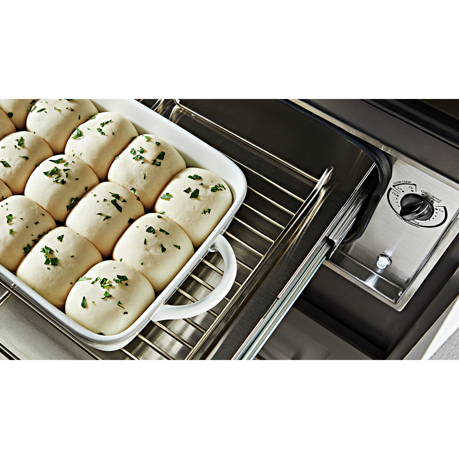 KitchenAid - cu. ft Warming Drawer Wall Oven in Black Stainless - KOWT107EBS