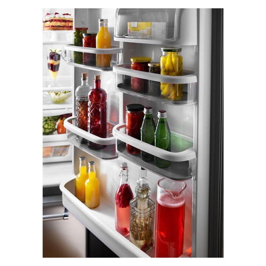 KitchenAid - 32.6 Inch 22.1 cu. ft Bottom Mount Refrigerator in Stainless - KRBL102ESS