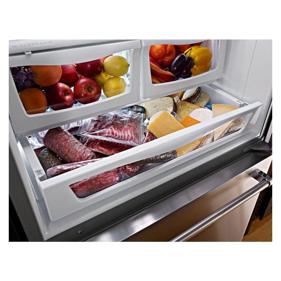 KitchenAid - 32.6 Inch 22.1 cu. ft Bottom Mount Refrigerator in Stainless - KRBL102ESS