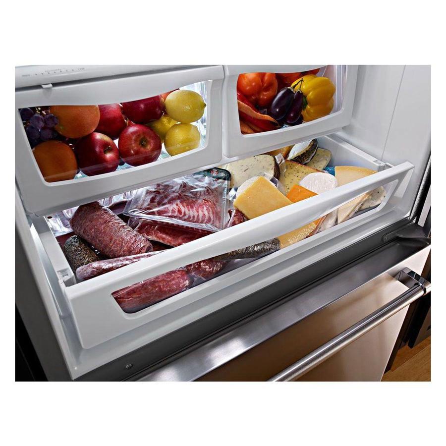 KitchenAid - 29.8 Inch 18.7 cu. ft Bottom Mount Refrigerator in Stainless - KRBR109ESS